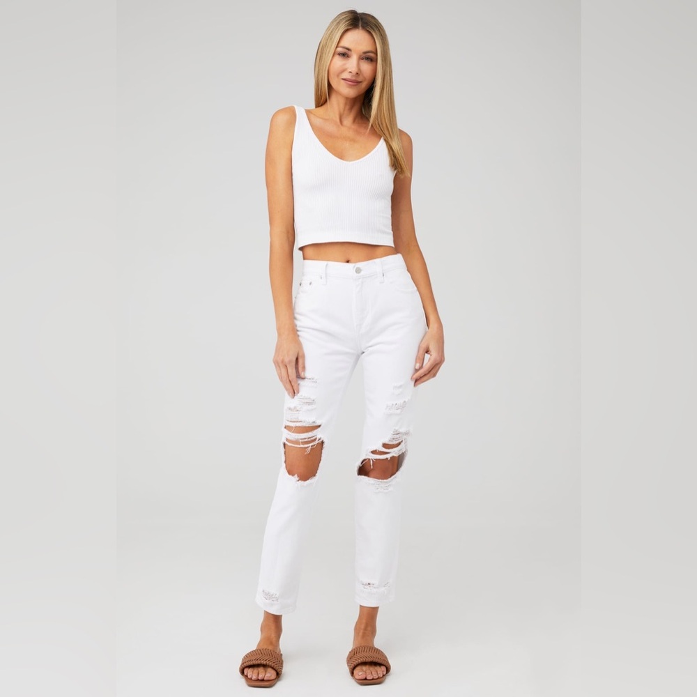 Pistole Presley High Rise Distressed Relaxed Roller Jeans